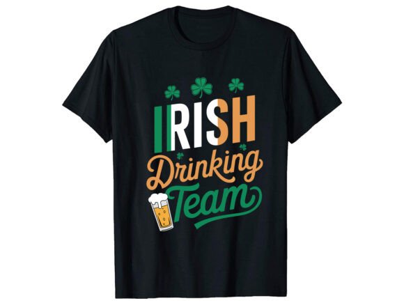 Irish Drinking Team T-Shirt Design: A Festive Graphic for All Occasions