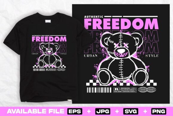 Unleashing the Spirit of Streetwear: The Freedom Bear Doll Design
